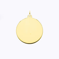 18ct Gold Charm Round