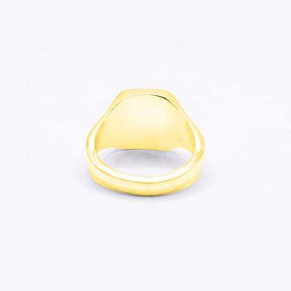 18ct Gold Signet Cushion