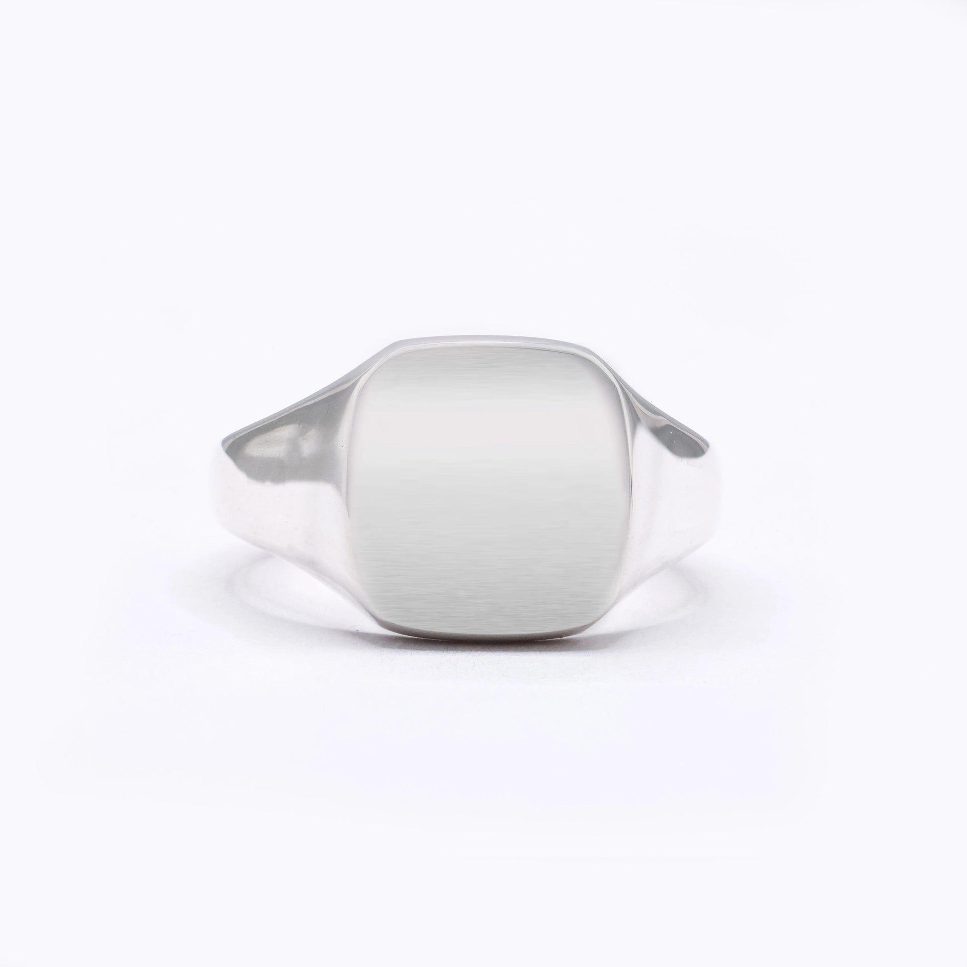 Silver Signet Cushion 11mm x 11mm
