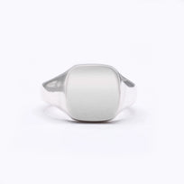 Silver Signet Cushion 11mm x 11mm