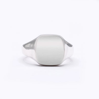 Silver Signet Cushion 11mm x 11mm