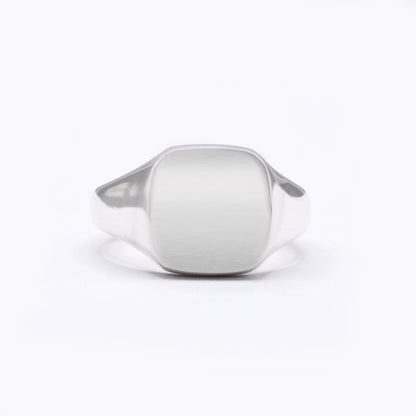 Silver Signet Cushion 11mm x 11mm
