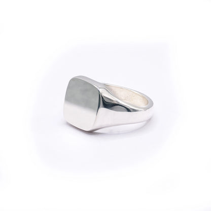 Silver Signet Cushion 11mm x 11mm