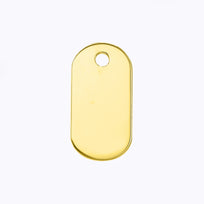 18ct Gold Dog Tag