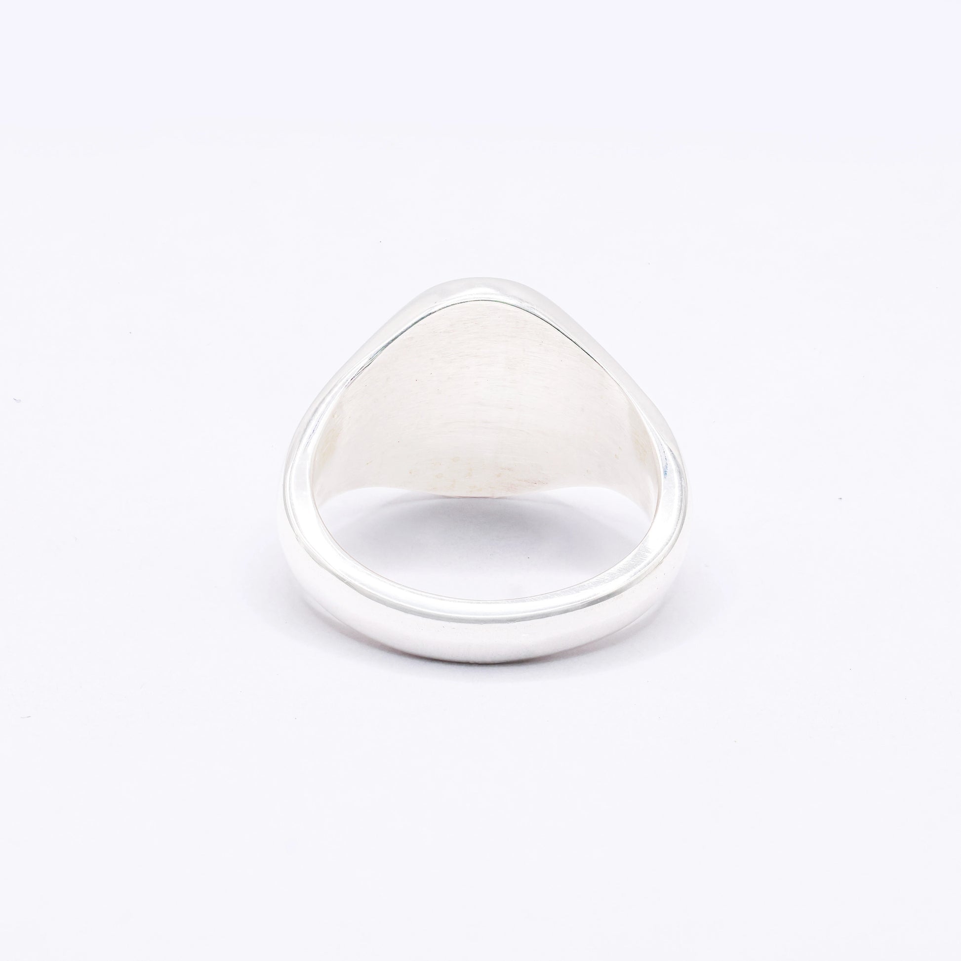 Platinum Signet Oval