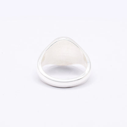 Platinum Signet Oval
