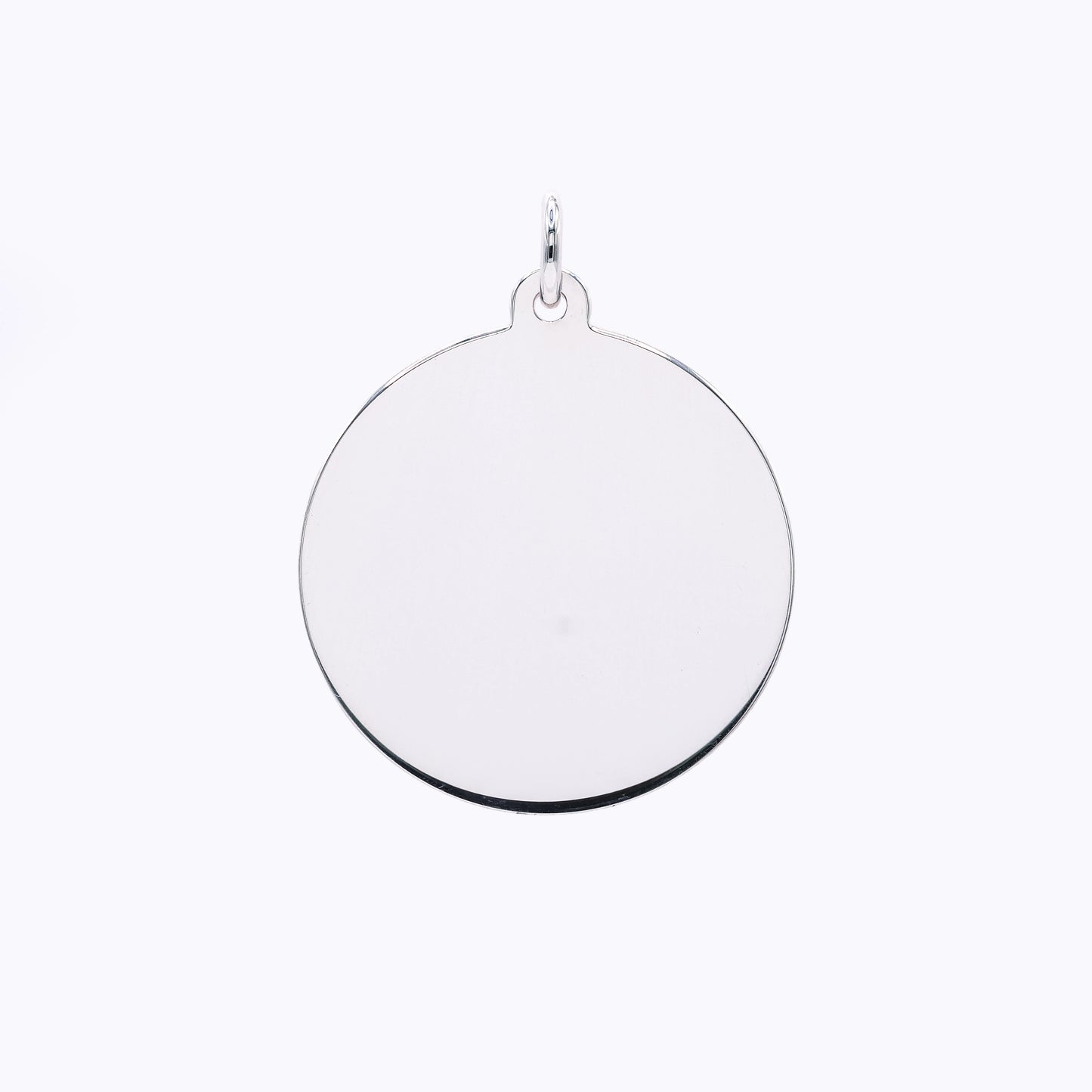 Silver Charm Round 13mm