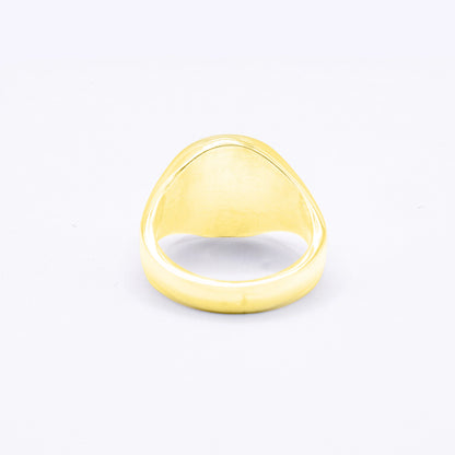 18ct Gold Signet Round