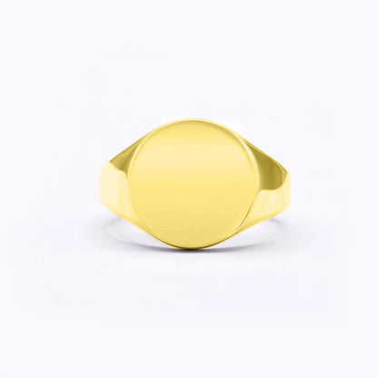 18ct Gold Signet Round