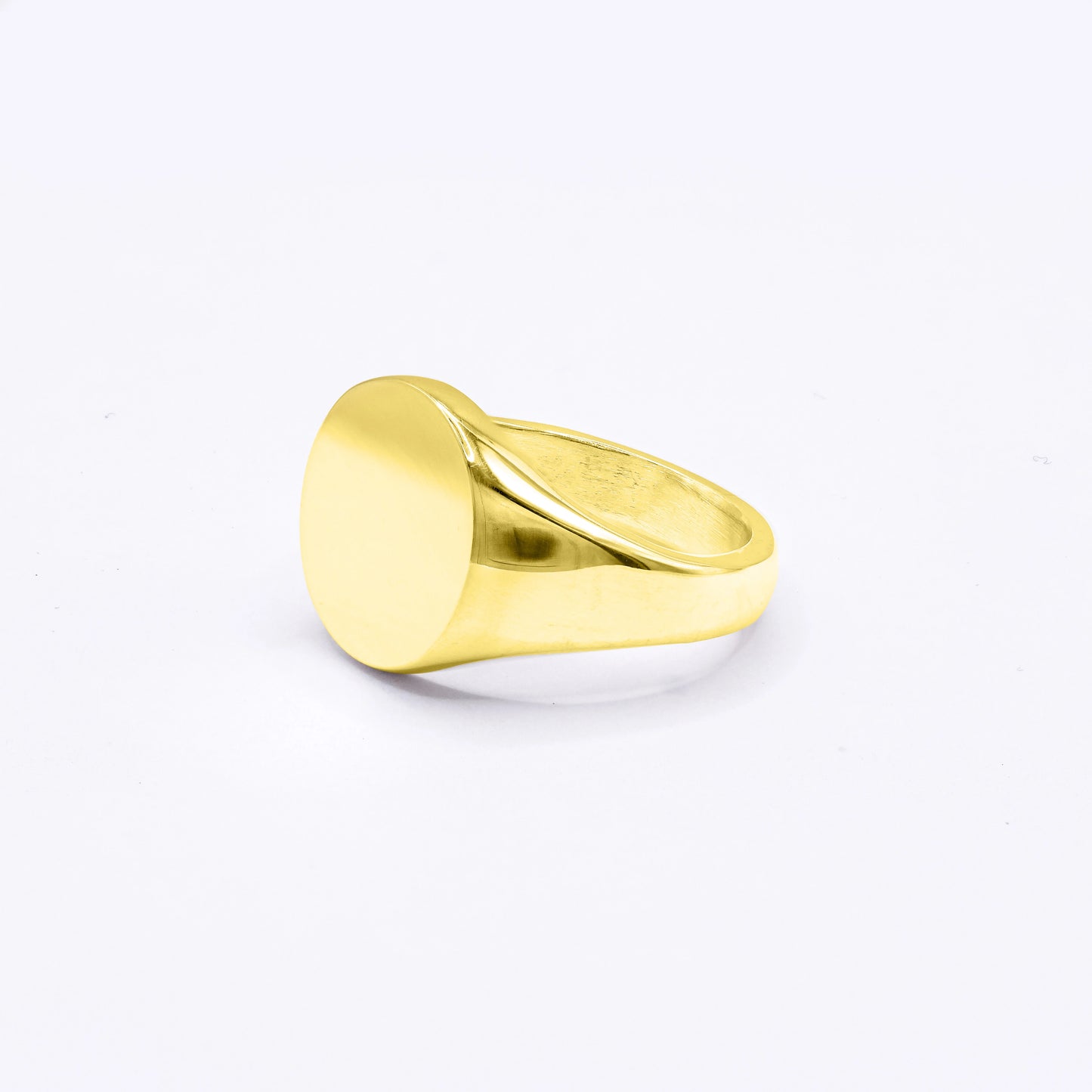 18ct Gold Signet Round