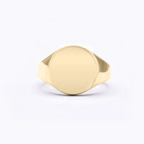 9ct Gold Signet Round