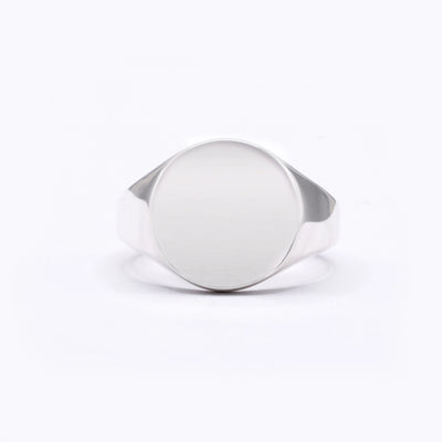Silver Signet Round 13mm