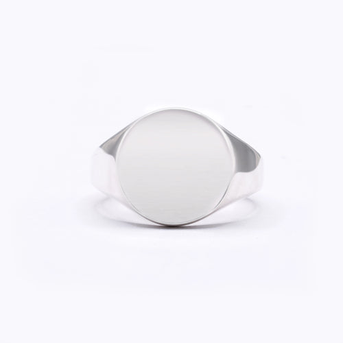 Silver Signet Round 13mm