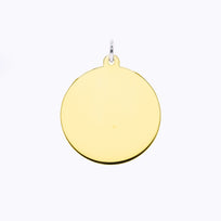 18ct Gold Pendant Round