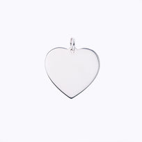 Platinum Charm Heart